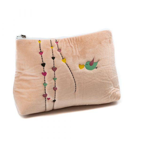 Large Embroidered Makeup Bag - Image 2
