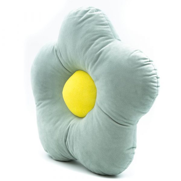 Velvet Filled Pillow- Water Green - Image 2