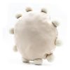 Round Filled Pompom Pillow Cream