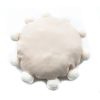 Round Filled Pompom Pillow Cream - Image 2
