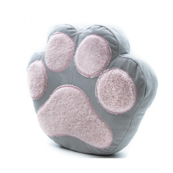Cat Paw Decorative Pillow-Grey - Image 2
