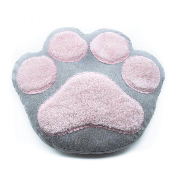 Cat Paw Decorative Pillow-Grey - Image 4