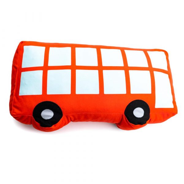 Bus Decorative Pillow-Red - Image 3