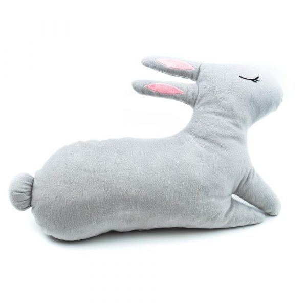 Rabbit Decorative Pillow-Grey - Image 2