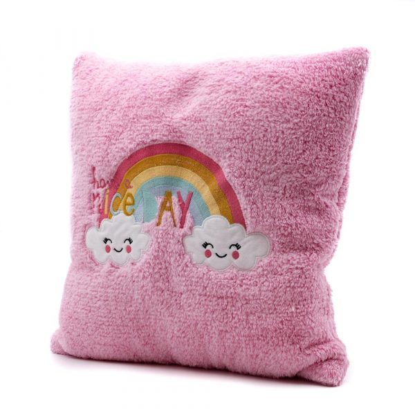 Rainbow Cloudy Decorative Pillow - Image 2
