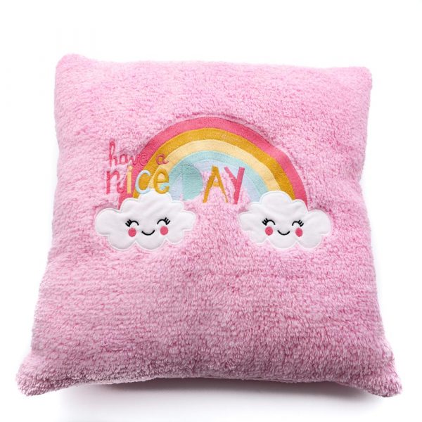 Rainbow Cloudy Decorative Pillow - Image 3