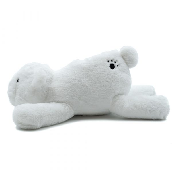 Reclining Polar Bear Plush Toy - Image 3