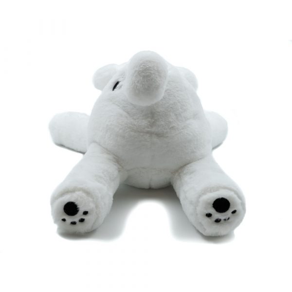 Reclining Polar Bear Plush Toy - Image 4