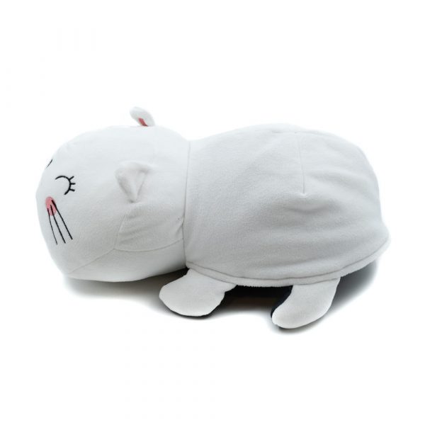 Double Sided Transforming Black and White Cat Pillow - Image 4